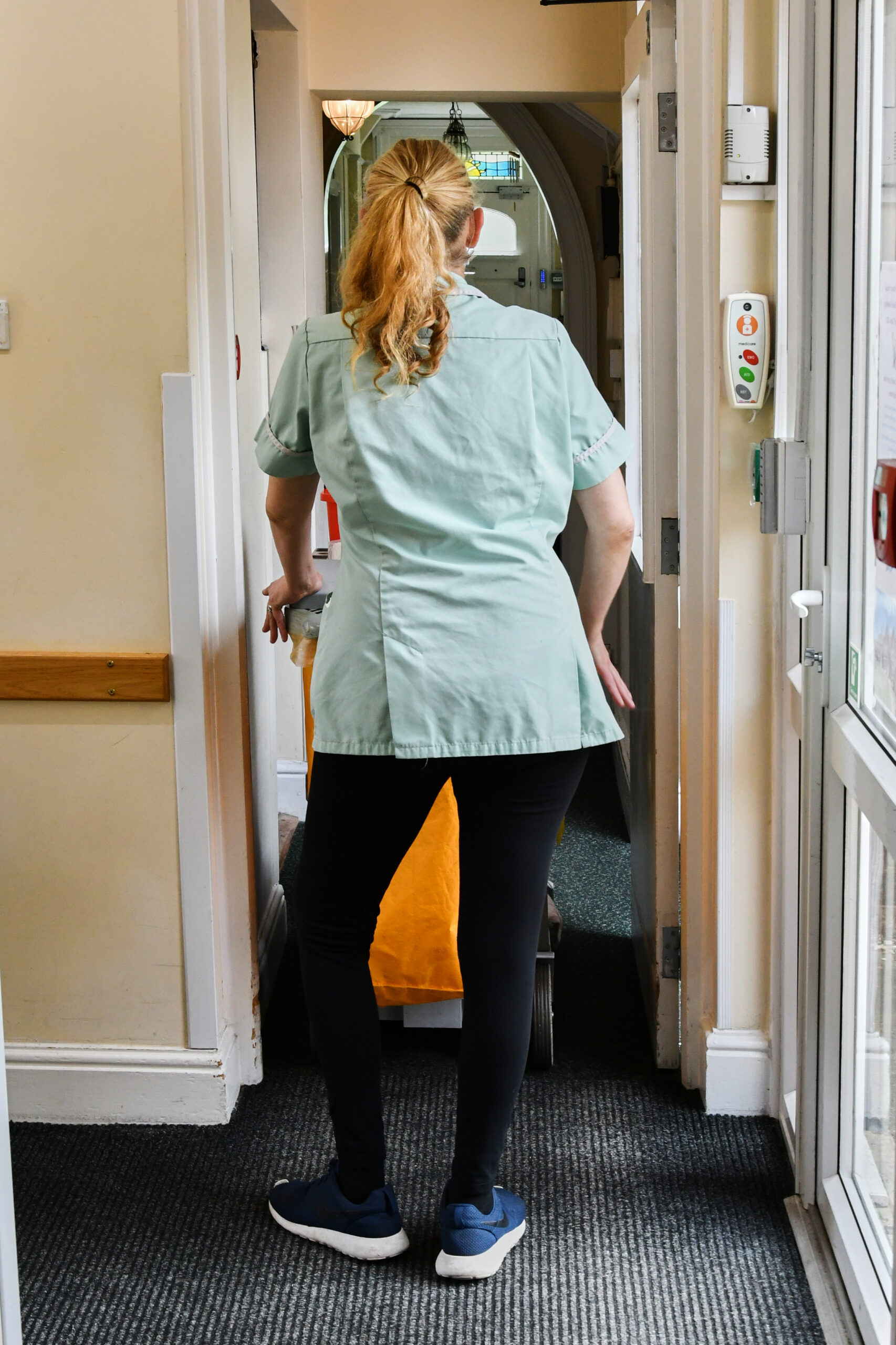 A housekeeper at work